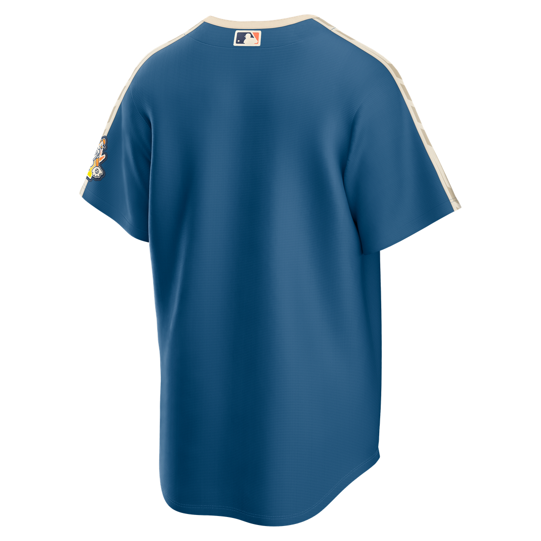 Men's Milwaukee Brewers Mineral Blue 2026 City Connect Stadium MLB Baseball Jersey - view 3