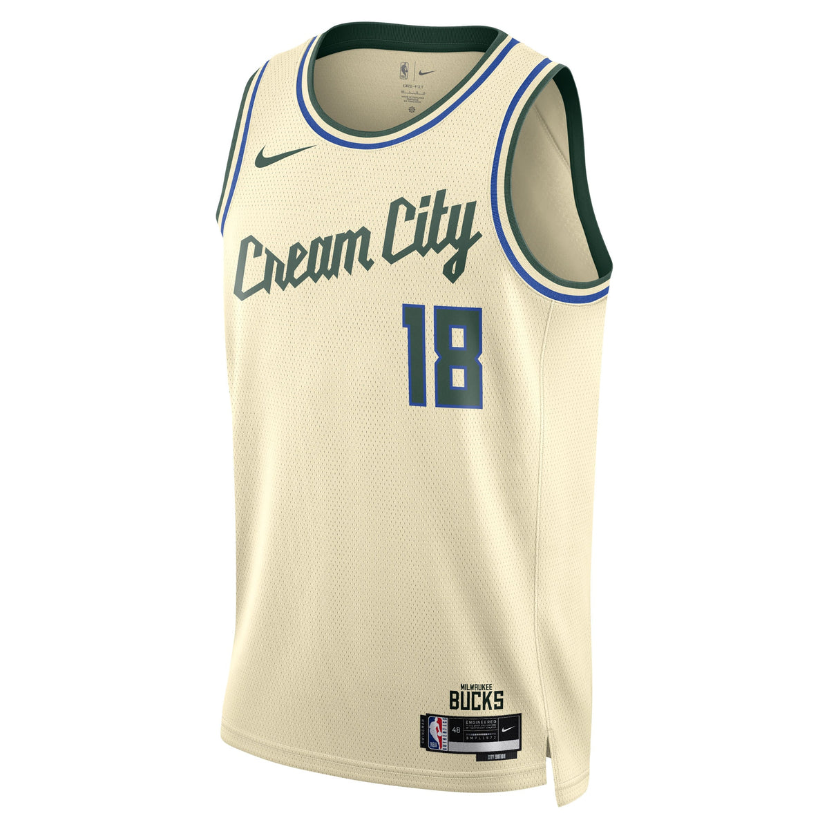 Unisex Kyle Kuzma Milwaukee Bucks 2025/26 City Edition Swingman NBA Basketball Jersey - Cream - view 3