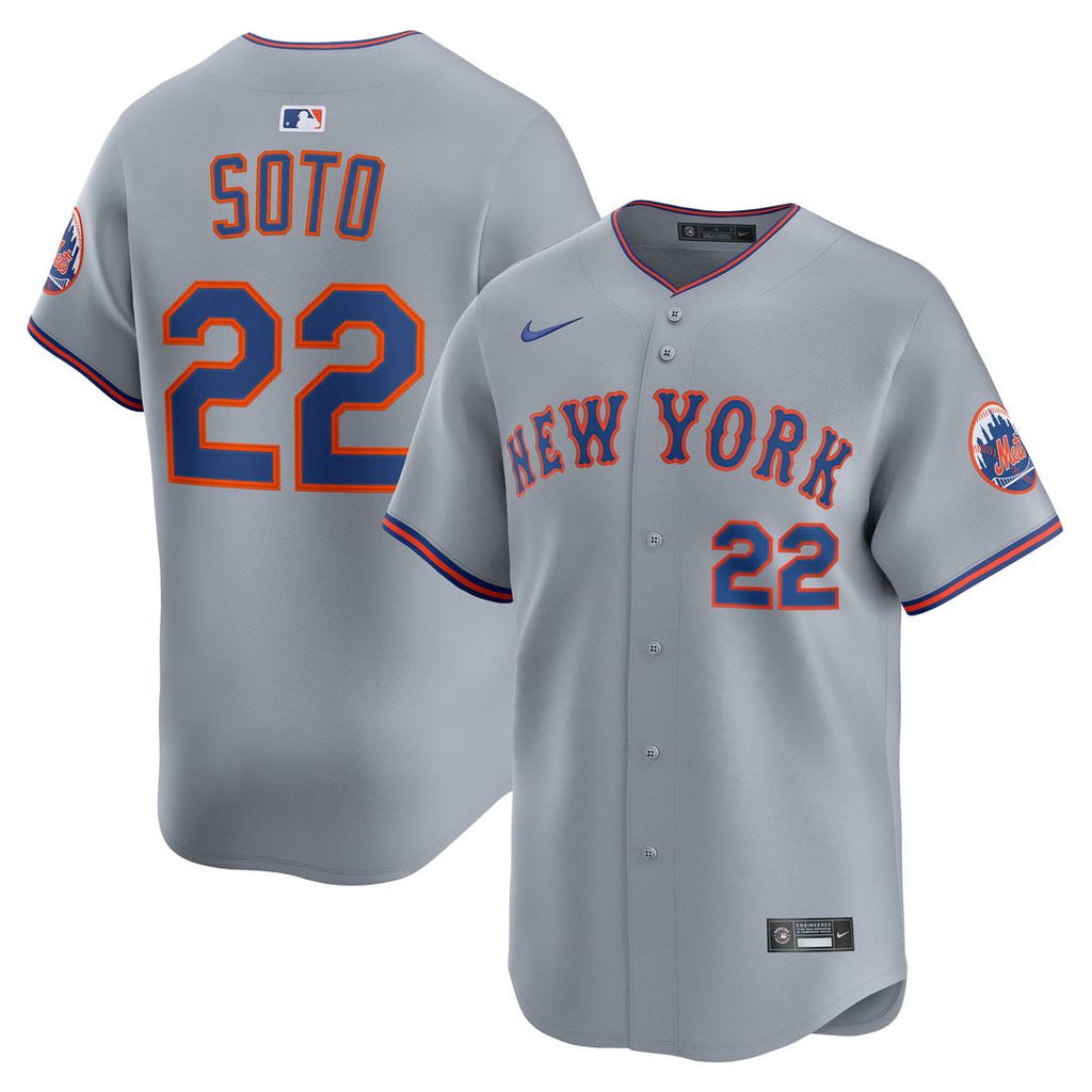 Men's New York Mets Juan Soto Gray Road Limited MLB Baseball Jersey - view 1