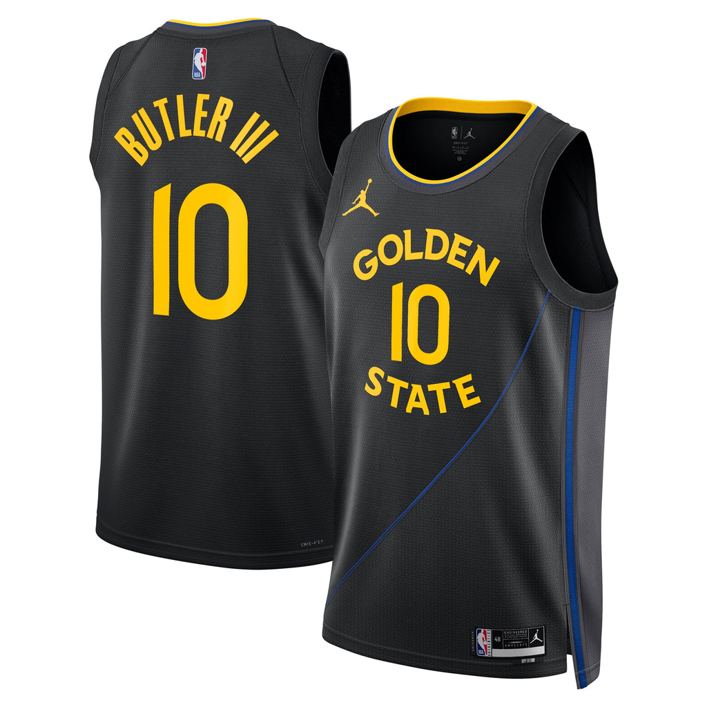 Unisex Jimmy Butler III Golden State Warriors 2024/25 Statement Edition Swingman NBA Basketball Jersey - Black - view 1
