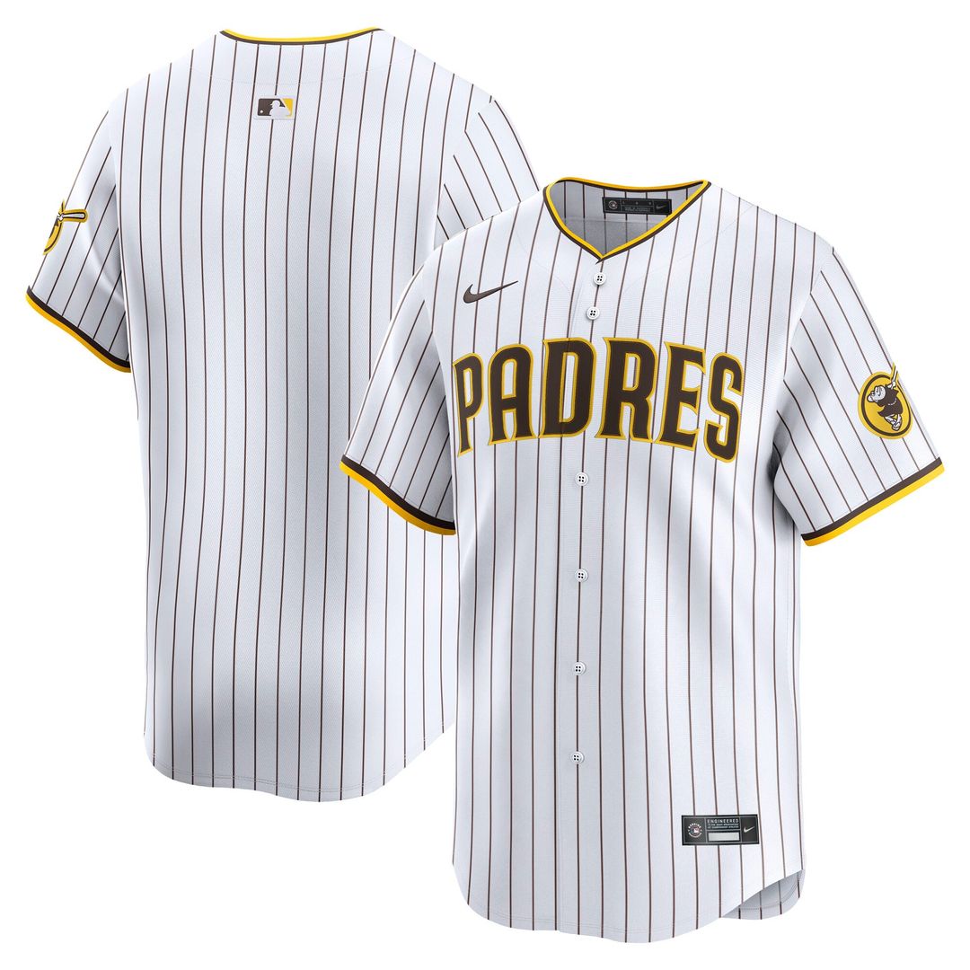 Men's San Diego Padres White Home Limited MLB Baseball Jersey - view 1