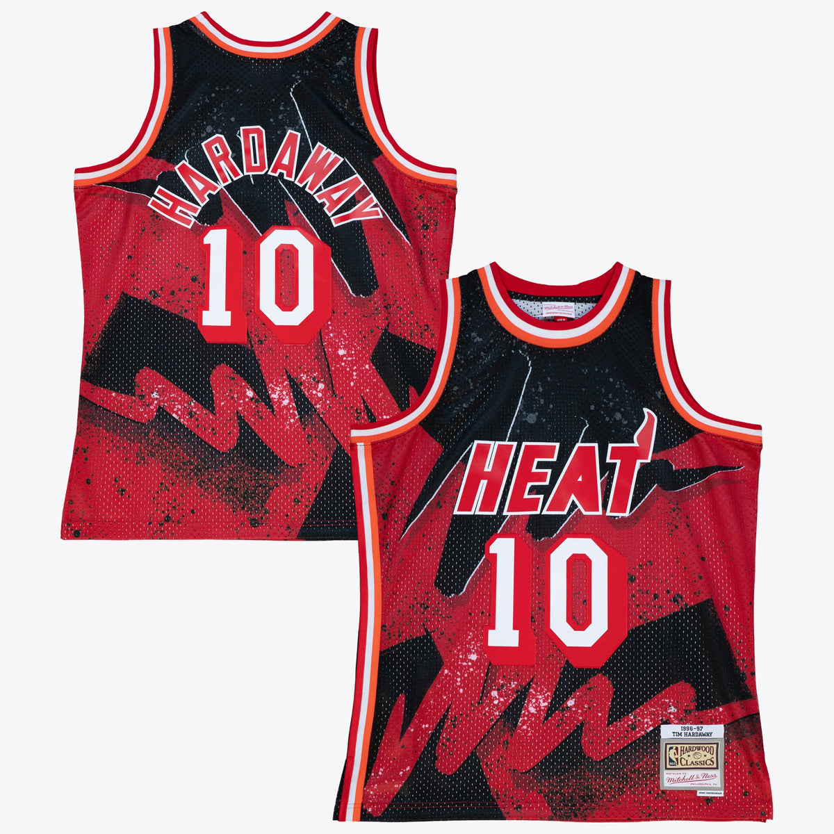 Men's Miami Heat Tim Hardaway 1996 Hyper Hoops Swingman NBA Basketball Jersey - Scarlet - view 1