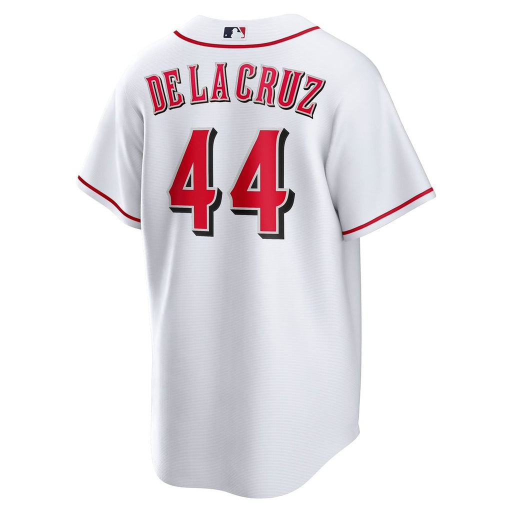 Men's Cincinnati Reds Elly De La Cruz White Home Replica MLB Baseball Jersey - view 3