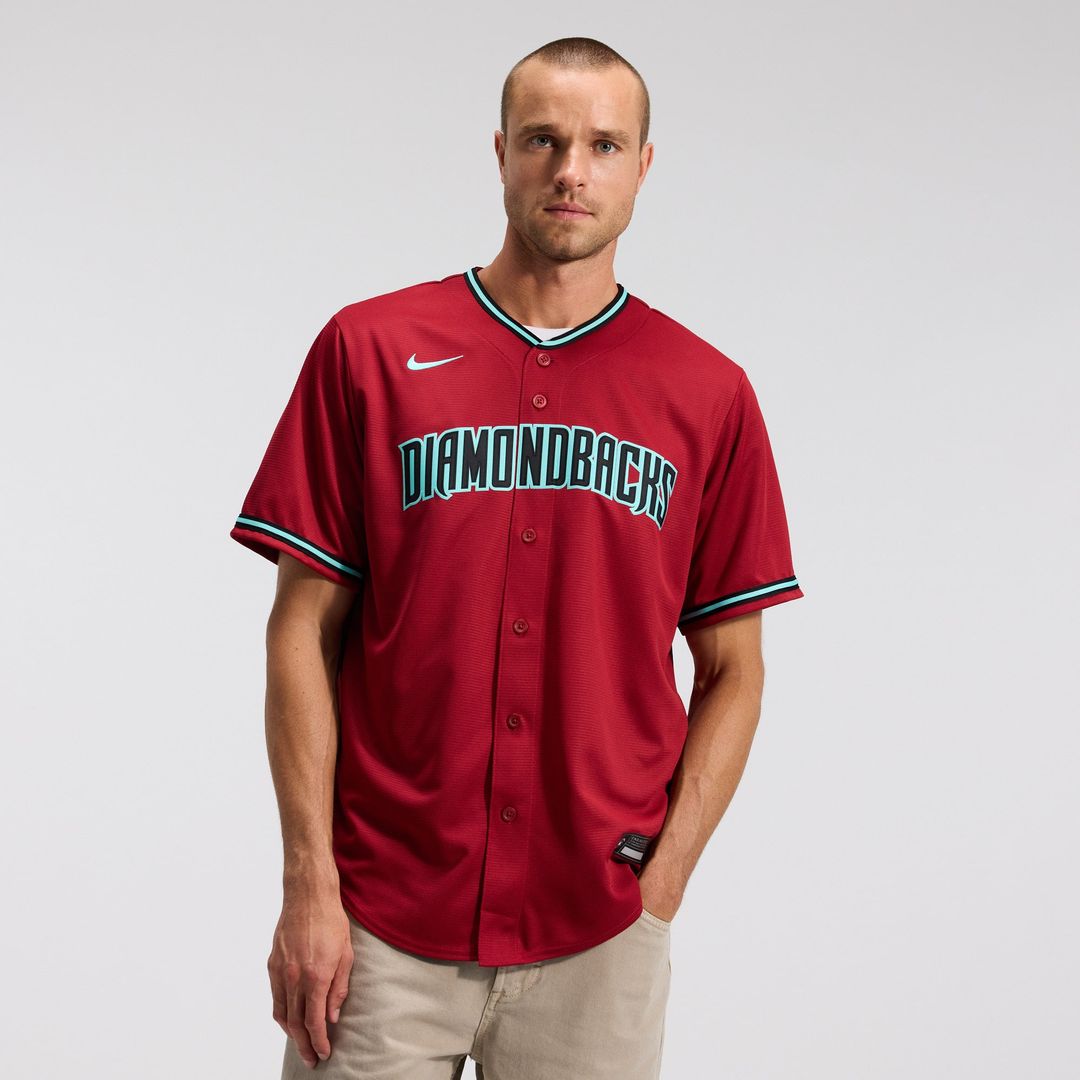 Men's Arizona Diamondbacks Corbin Carroll Black Alternate Replica MLB Baseball Jersey - view 45