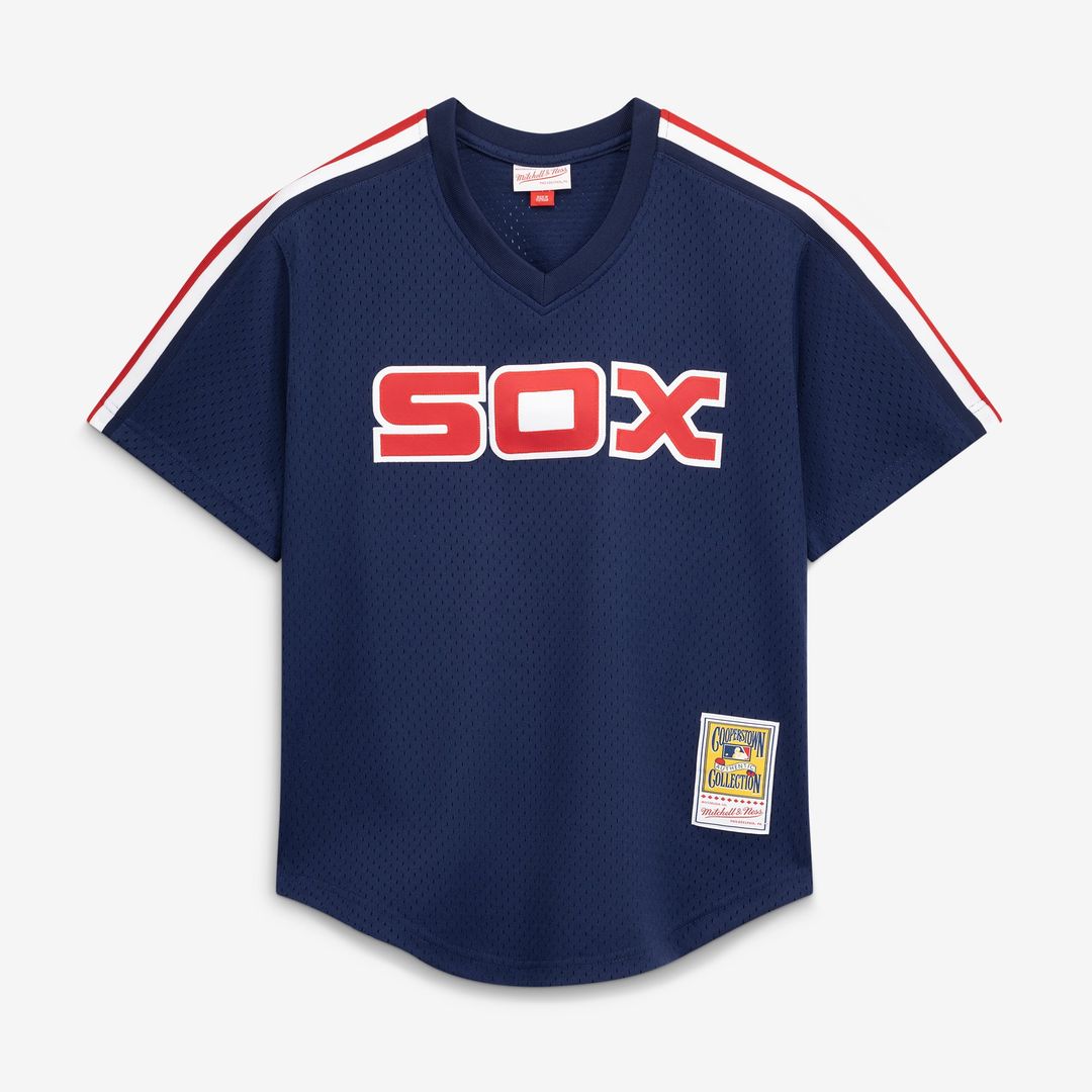 Men's Chicago White Sox Carlton Fisk White Batting Practice MLB Baseball Jersey - view 16