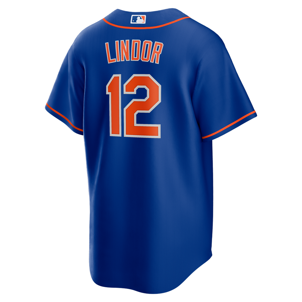 Men's New York Mets Francisco Lindor Royal Alternate Replica MLB Baseball Jersey - view 8