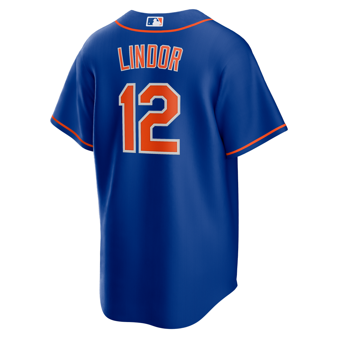 Men's New York Mets Francisco Lindor Royal Alternate Replica MLB Baseball Jersey - view 8