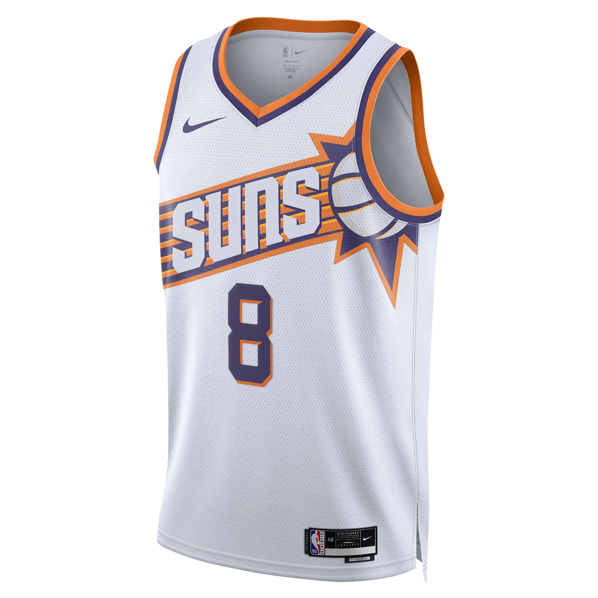 Unisex Luke Kennard Phoenix Suns Association Edition Swingman NBA Basketball Jersey - White - view 3