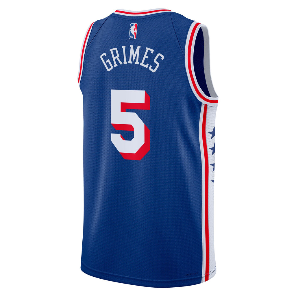 Unisex Quentin Grimes Philadelphia 76ers Icon Edition Swingman NBA Basketball Jersey - Royal - view 4
