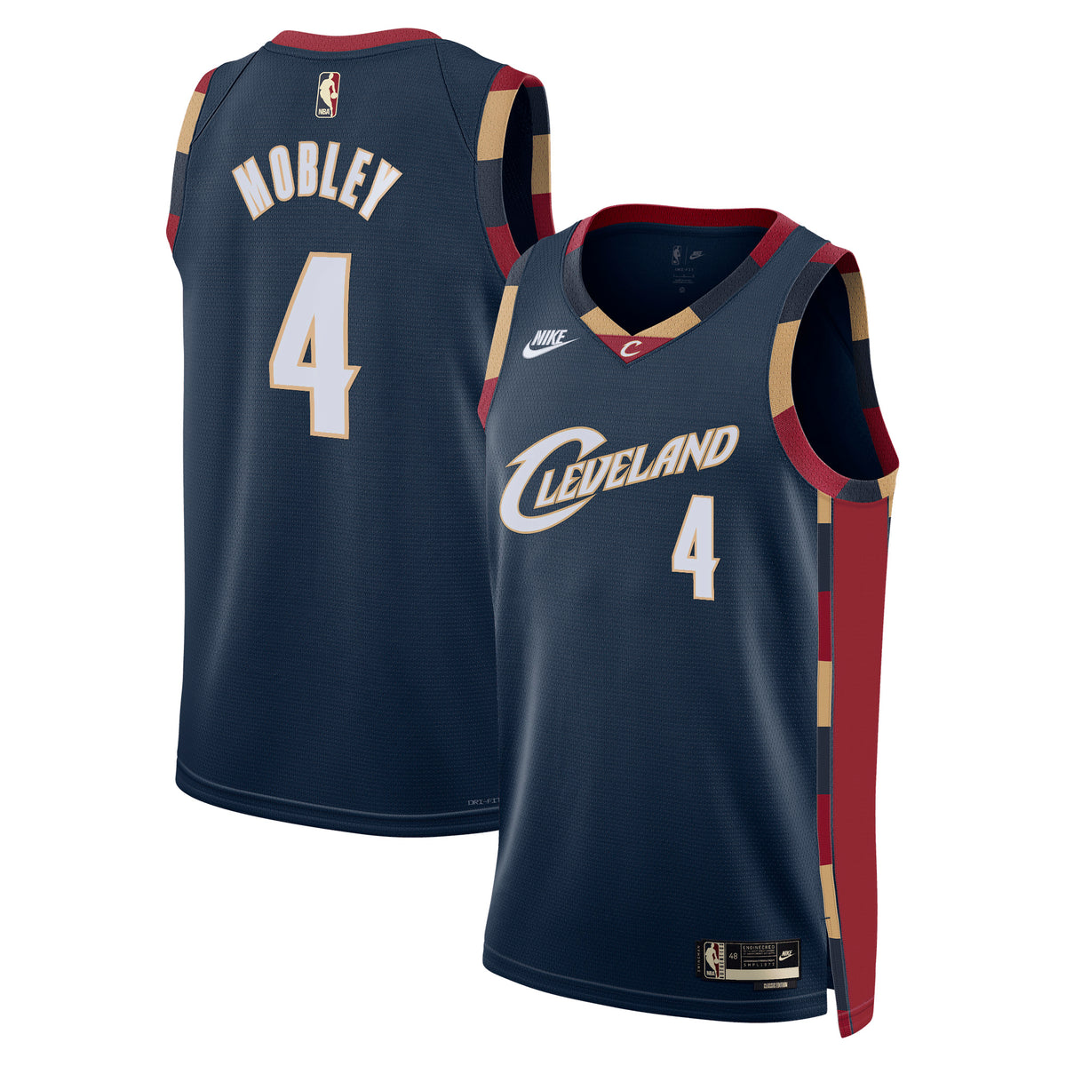 Unisex Evan Mobley Cleveland Cavaliers Classic Edition NBA Basketball Jersey - Navy - view 2