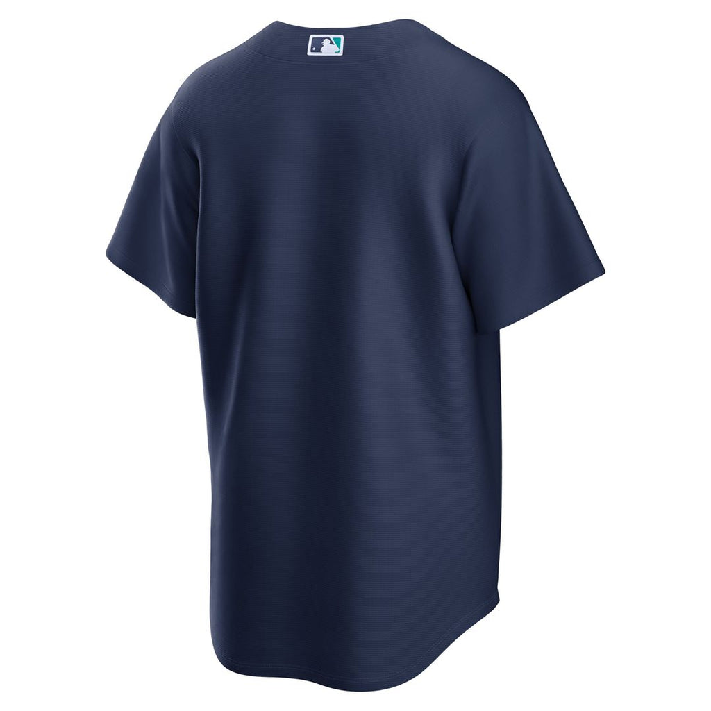 Men's Seattle Mariners Navy Road Replica MLB Baseball Jersey - view 3