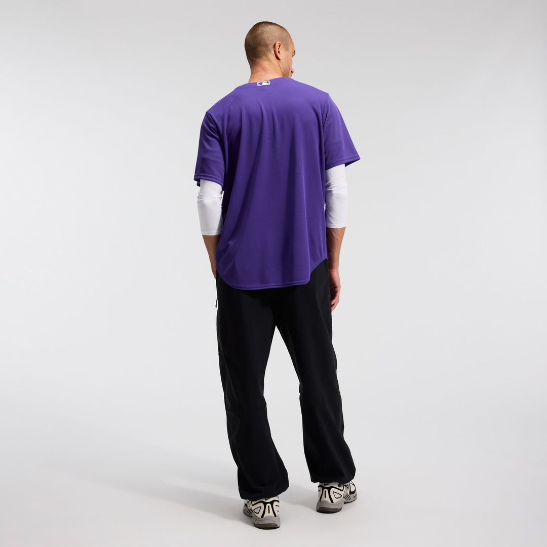 Men's Colorado Rockies Purple Alternate Replica MLB Baseball Jersey - view 5