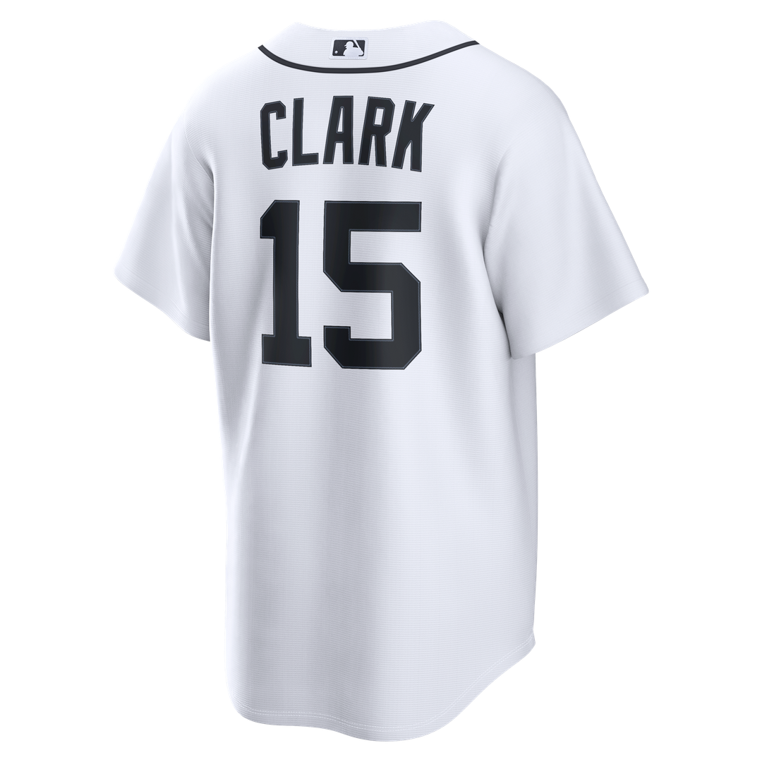 Men's Detroit Tigers Max Clark White Home Replica MLB Baseball Jersey - view 5