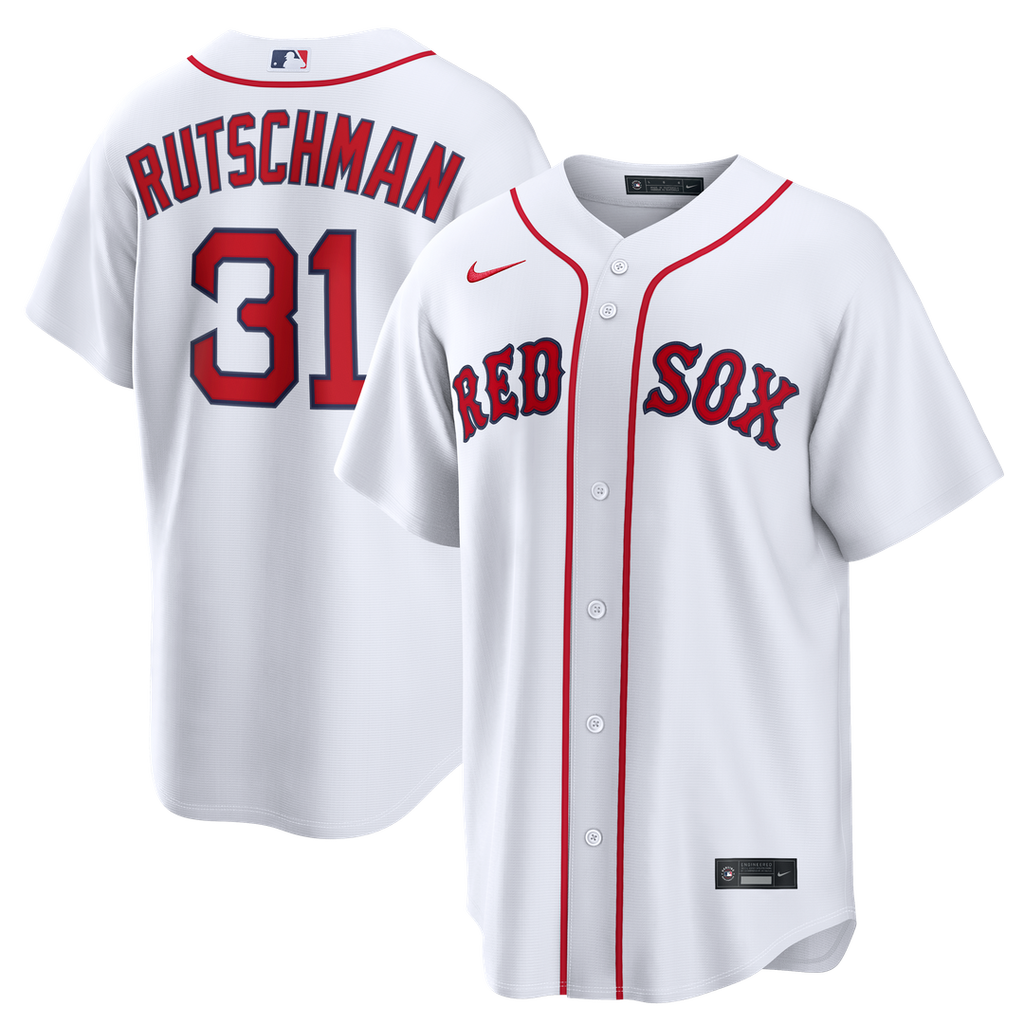 Men's Boston Red Sox Adley Rutschman White Home Replica MLB Baseball Jersey - view 1