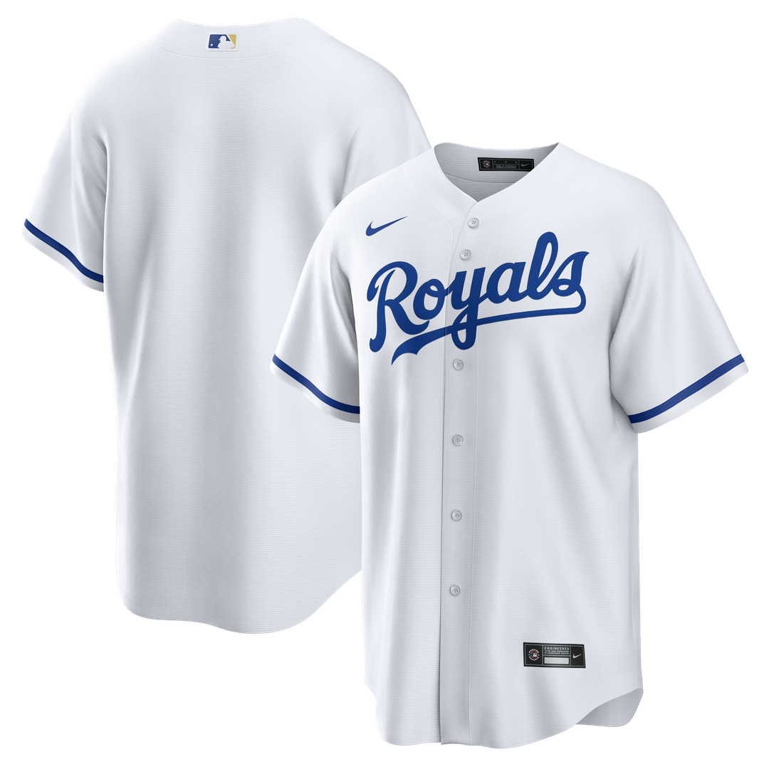 Men's Kansas City Royals White Home Big & Tall Replica MLB Baseball Jersey - view 1