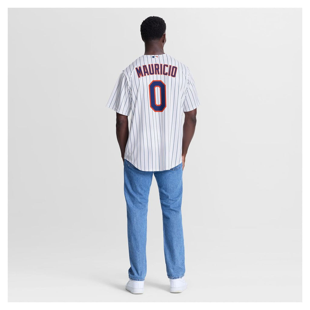Men's New York Mets Ronny Mauricio White Home Replica MLB Baseball Jersey - view 5