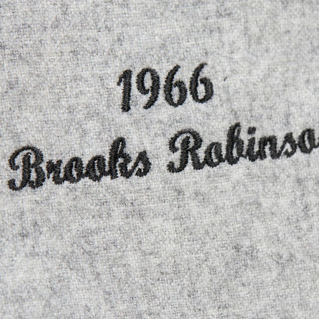 Men's Baltimore Orioles Brooks Robinson Gray Cooperstown Collection 1966 MLB Baseball Jersey - view 4