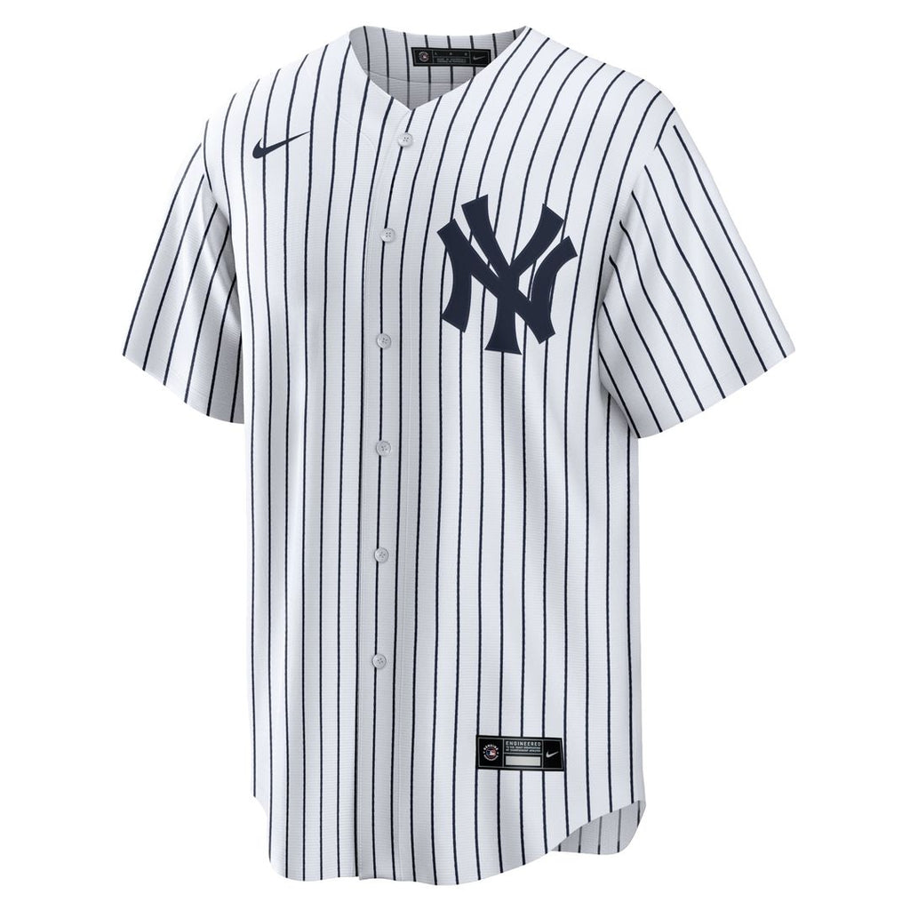 Men's New York Yankees Giancarlo Stanton White Home Replica Player Name MLB Baseball Jersey - view 2