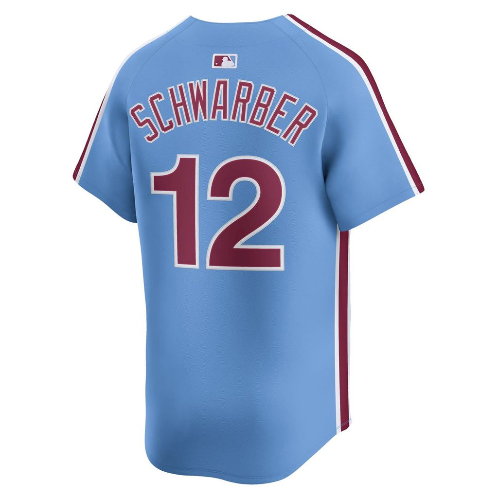 Men's Philadelphia Phillies Kyle Schwarber White Home Limited MLB Baseball Jersey - view 9