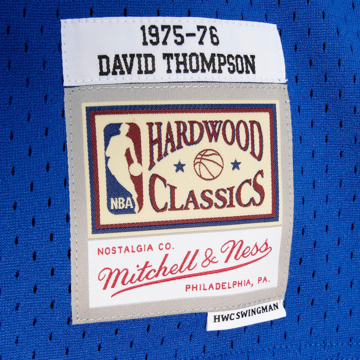 Men's Denver Nuggets David Thompson 1975 Dark NBA Basketball Jersey - Royal Blue - view 6
