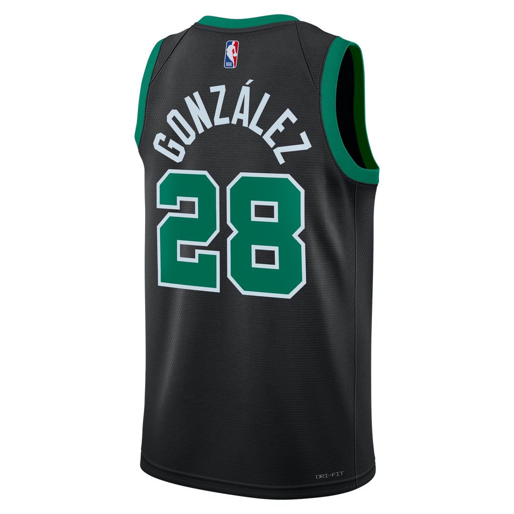 Unisex Hugo González Boston Celtics Statement Edition Swingman NBA Basketball Jersey - Black - view 4