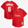 Men's Philadelphia Phillies Ryan Howard Red Cooperstown Collection Batting Practice MLB Baseball Jersey - view 1