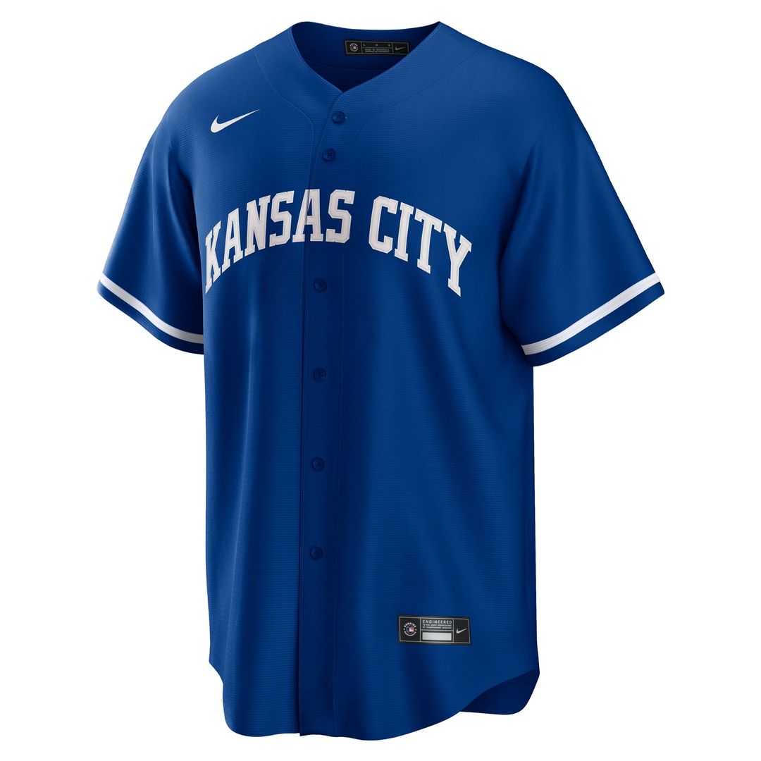 Men's Kansas City Royals Bobby Witt Jr. Rush Blue Alternate 2 Replica MLB Baseball Jersey - view 2