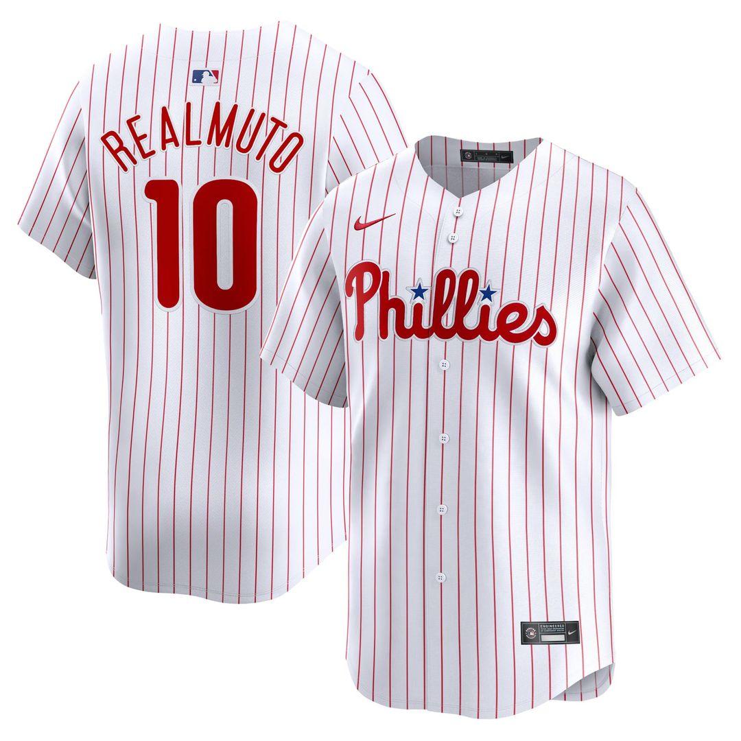 Men's Philadelphia Phillies J.T. Realmuto White Home Limited MLB Baseball Jersey - view 1