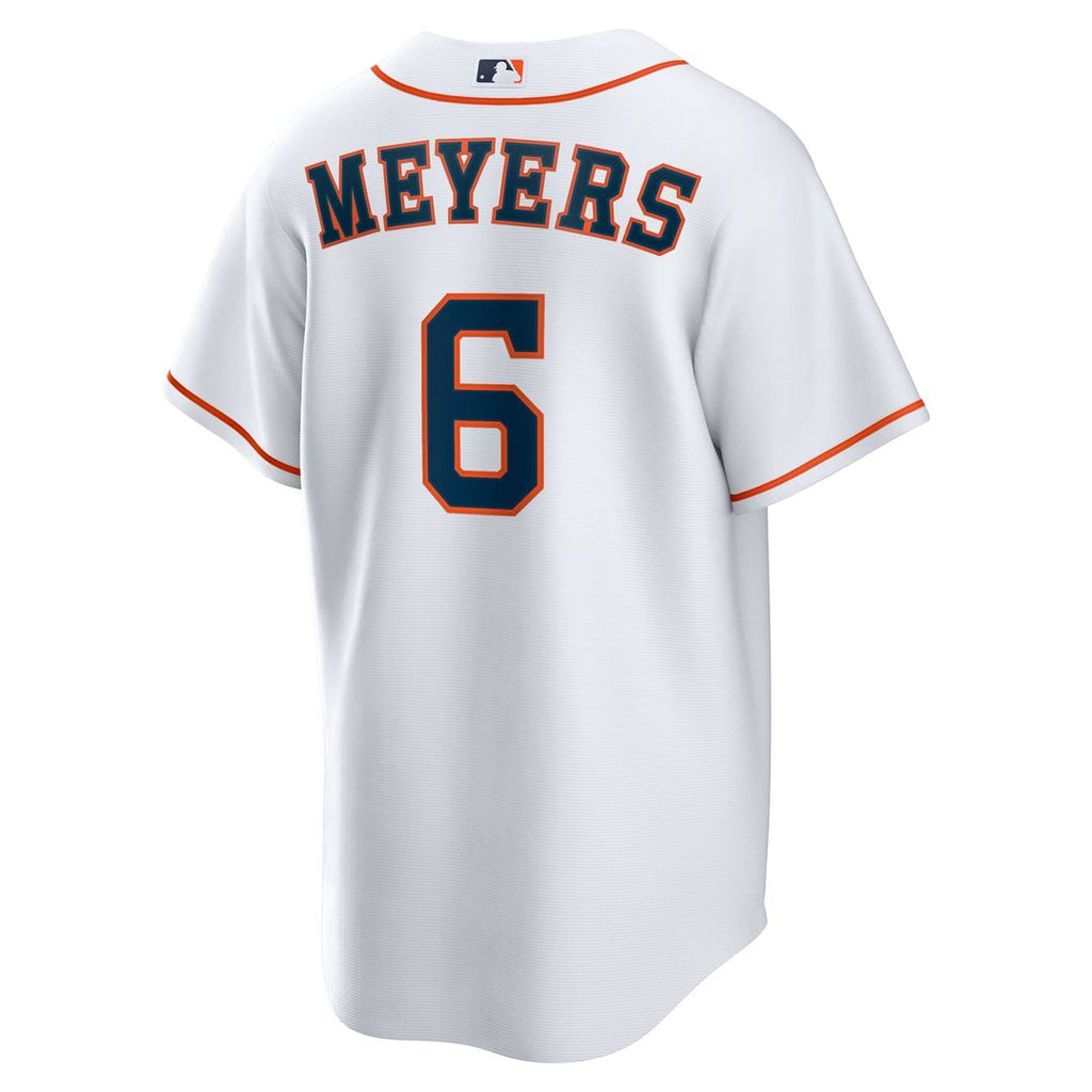 Men's Houston Astros Jake Meyers White Home Replica MLB Baseball Jersey - view 3