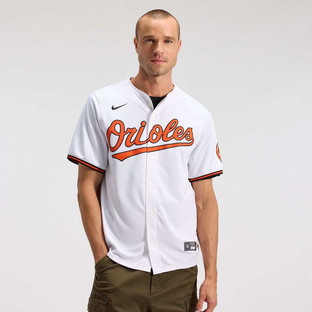 Men's Baltimore Orioles White Home Limited MLB Baseball Jersey - view 1