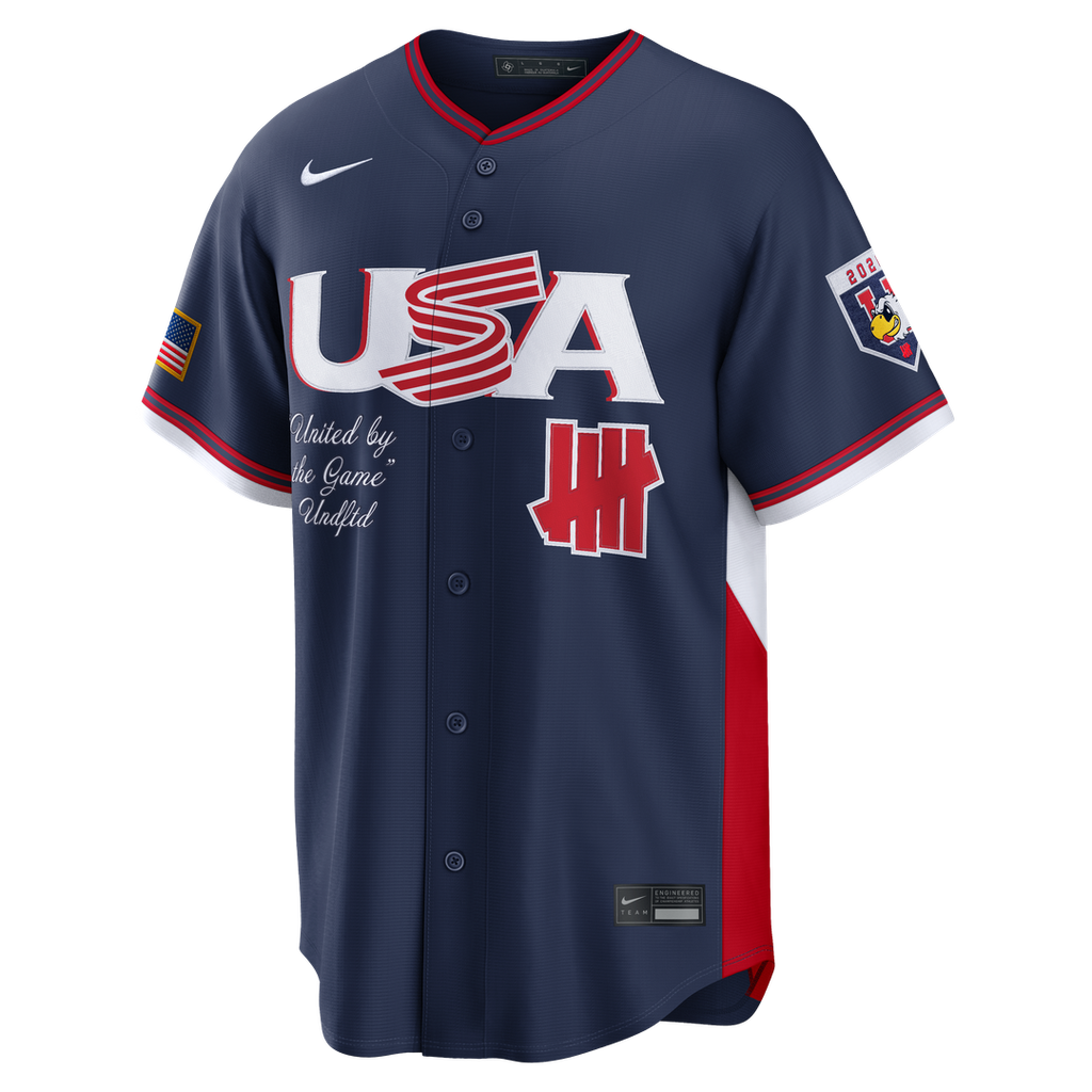 Men's USA Baseball Navy 2026 World Baseball Classic Stadium MLB Baseball Jersey - view 2