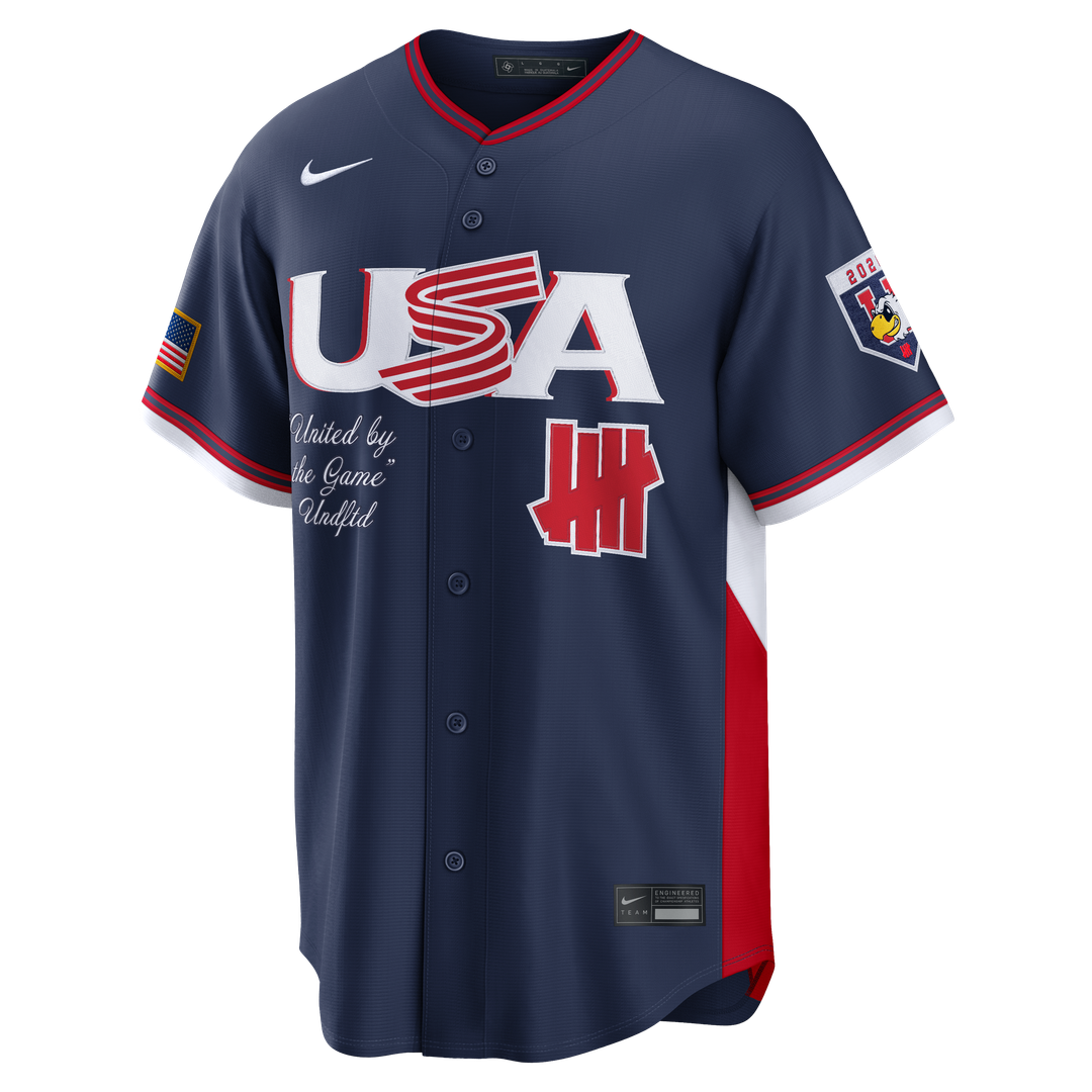 Men's USA Baseball Navy 2026 World Baseball Classic Stadium MLB Baseball Jersey - view 2