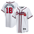 Men's Atlanta Braves Mike Yastrzemski White Replica MLB Baseball Jersey - view 1