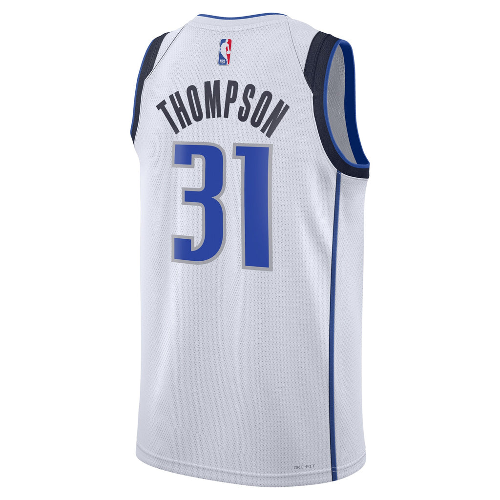 Unisex Klay Thompson Dallas Mavericks Association Edition Swingman NBA Basketball Jersey - White - view 4