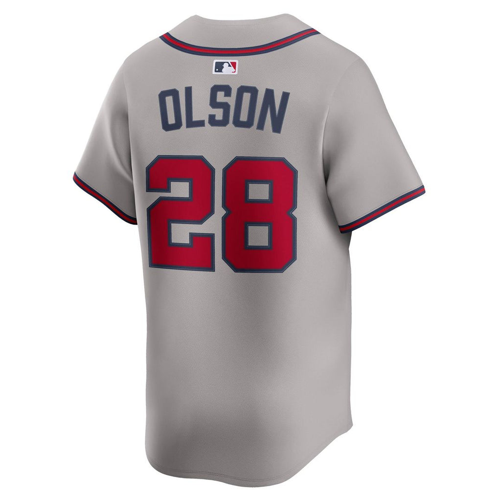 Men's Atlanta Braves Matt Olson Gray Road Limited MLB Baseball Jersey - view 3
