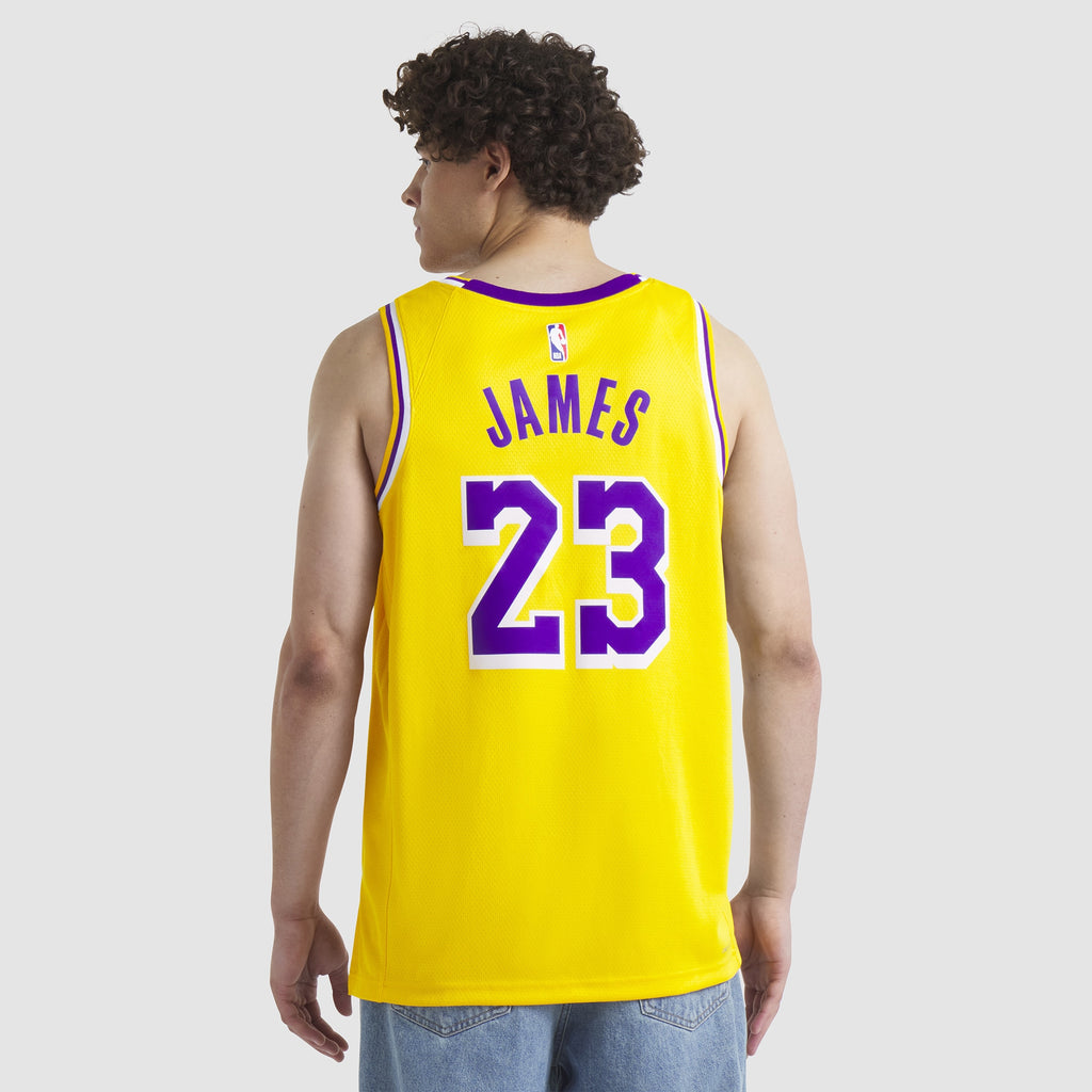 Unisex Los Angeles Lakers Icon Swingman NBA Basketball Jersey - Lebron James - view 6