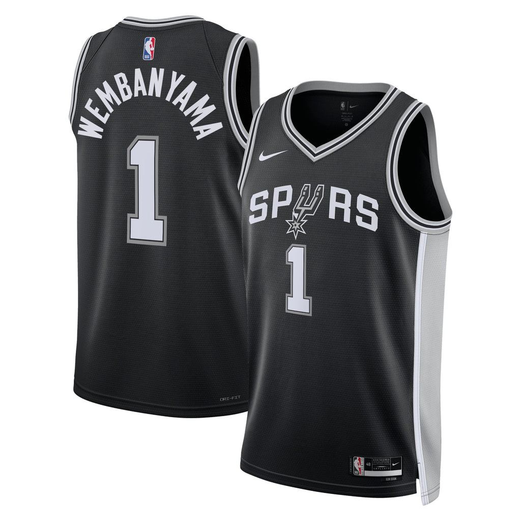 Men's San Antonio Spurs Icon Swingman NBA Basketball Jersey - Victor Wembanyama - view 1