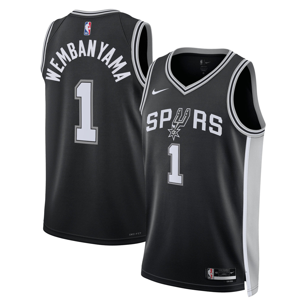 Men's San Antonio Spurs Icon Swingman NBA Basketball Jersey - Victor Wembanyama - view 1