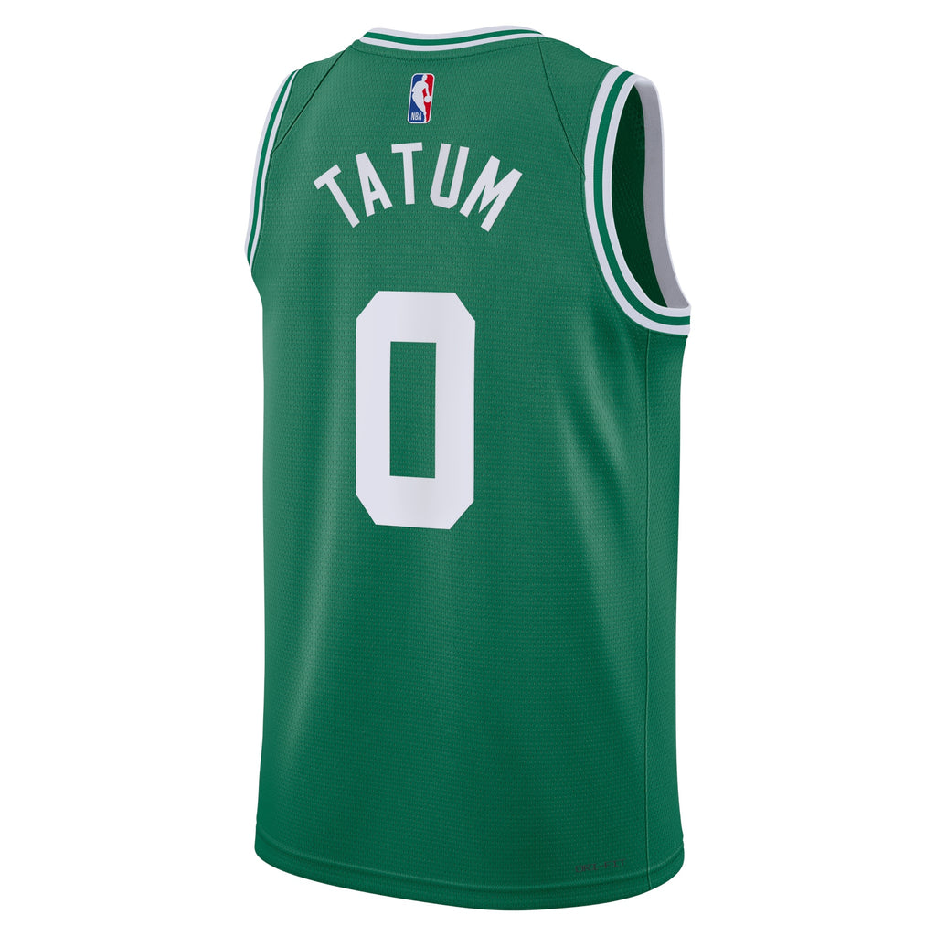 Unisex Jayson Tatum Boston Celtics Icon Edition Swingman NBA Basketball Jersey - Kelly Green - view 3