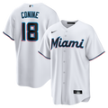 Men's Miami Marlins Griffin Conine White Home Replica MLB Baseball Jersey - view 1