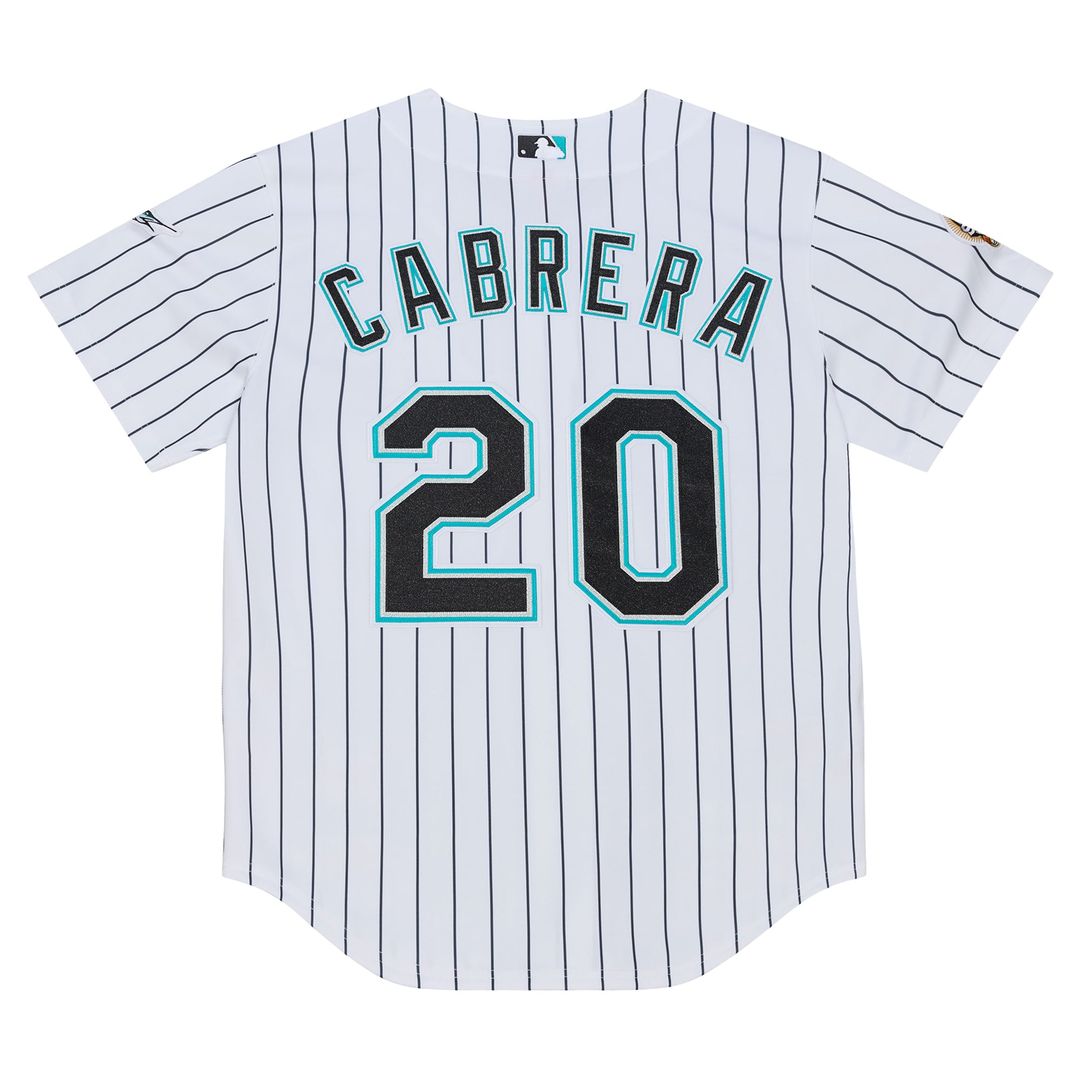 Men's Florida Marlins Miguel Cabrera White 2003 Cooperstown Collection MLB Baseball Jersey - view 3