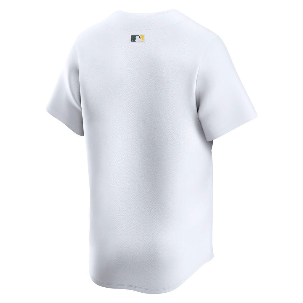 Men's Athletics White Home Replica MLB Baseball Jersey - view 7