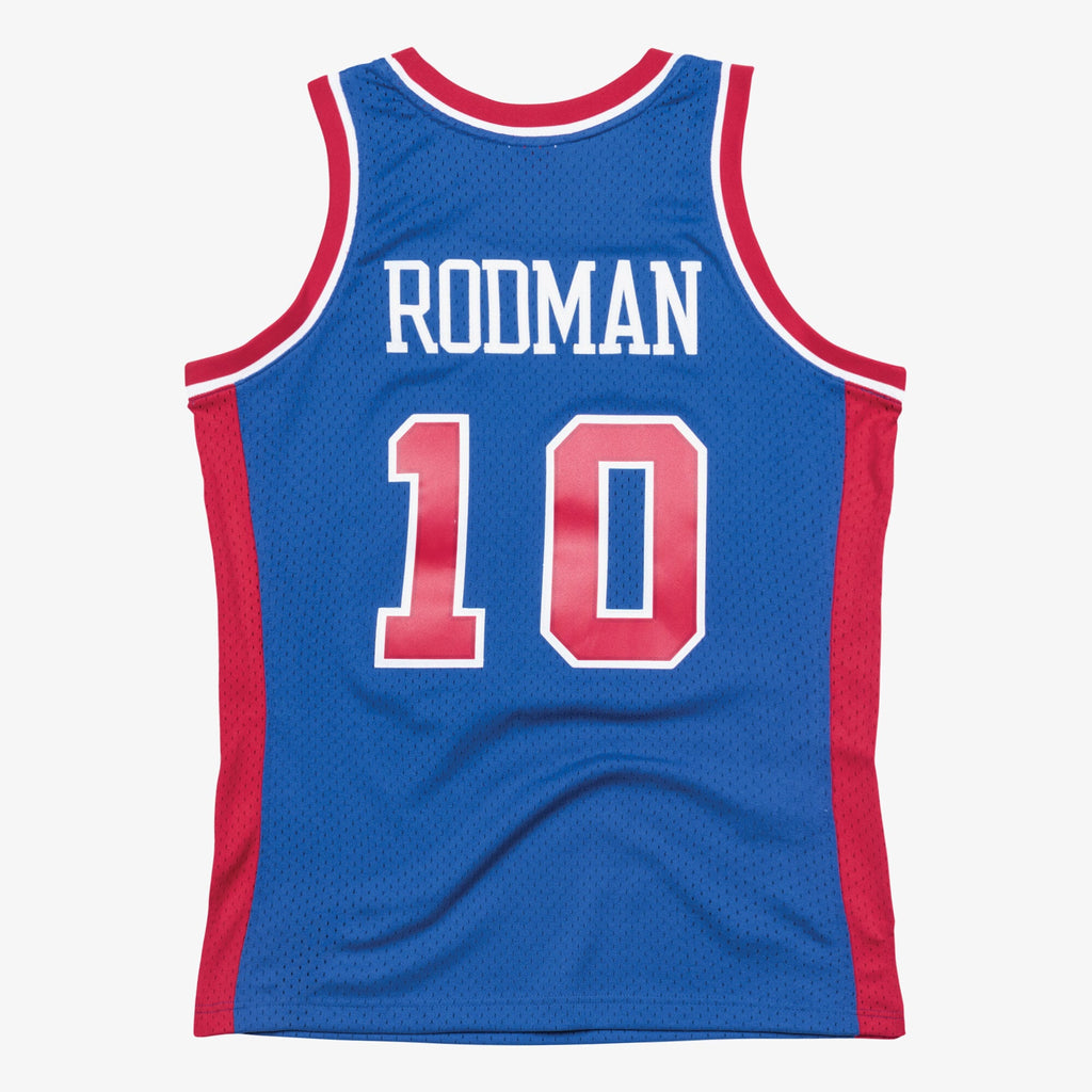 Men's Detroit Pistons Swingman NBA Basketball Jersey Road Dennis Rodman 1988-89 - view 3