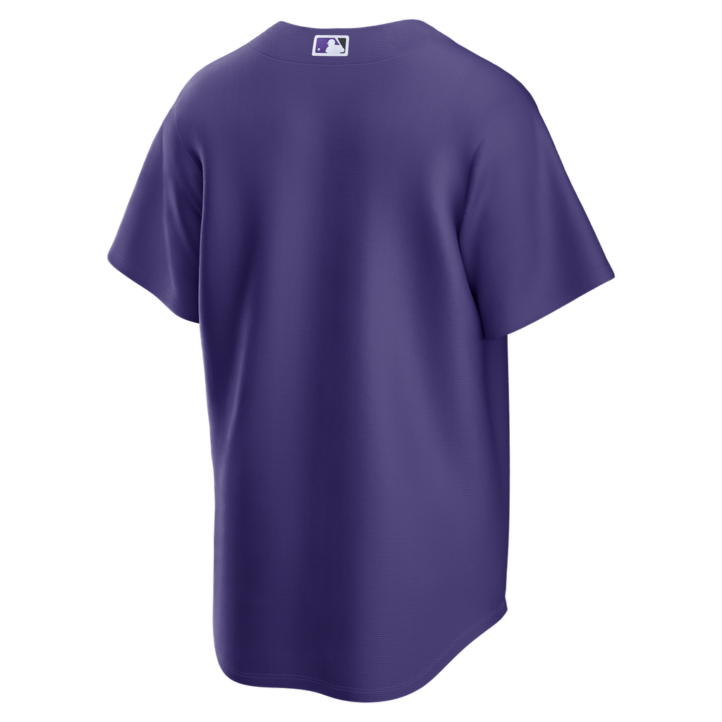 Men's Colorado Rockies Purple Alternate Replica MLB Baseball Jersey - view 3