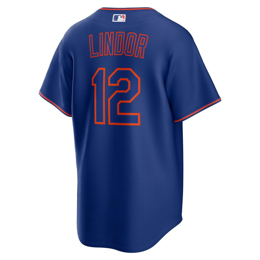 Men's New York Mets Francisco Lindor Royal Alternate Replica MLB Baseball Jersey - view 3