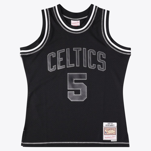 Men's Boston Celtics Kevin Garnett 2007 Contrast 2K Swingman NBA Basketball Jersey - Black - view 1