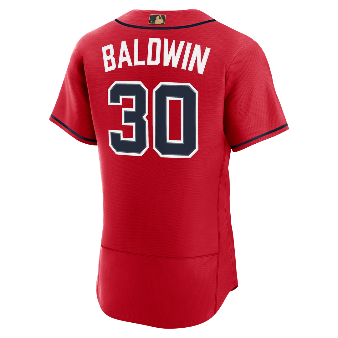 Men's Atlanta Braves Drake Baldwin Red MLB Awards Jersey - view 3