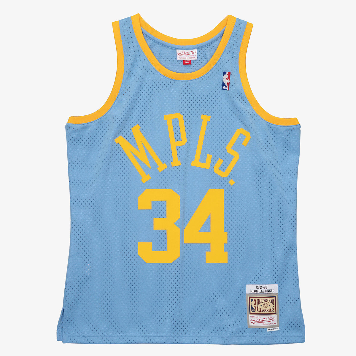 Men's Los Angeles Lakers Swingman NBA Basketball Jersey Shaquille O'Neal 2001-02 - view 1