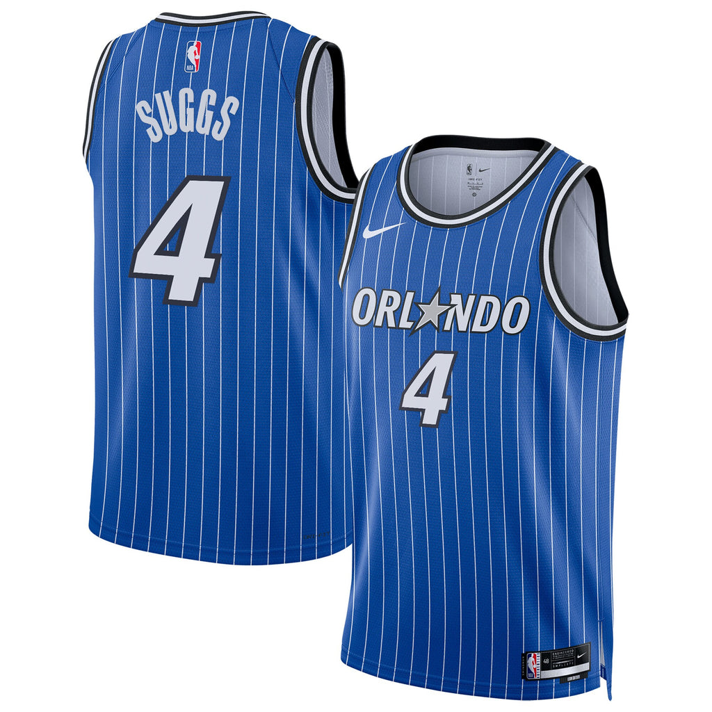 Unisex Jalen Suggs Orlando Magic Replica Icon Edition Swingman NBA Basketball Jersey - Blue - view 2