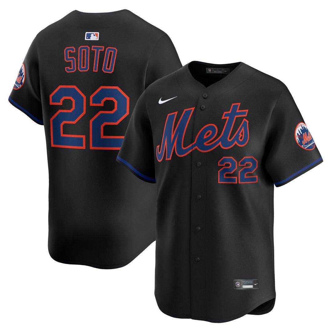 Men's New York Mets Juan Soto Black Alternate Limited MLB Baseball Jersey - view 15